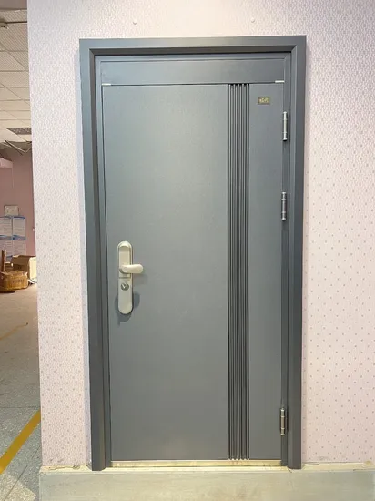 Porte d'ingresso esterne in acciaio inossidabile con perno in alluminio per ingresso principale della casa di design europeo