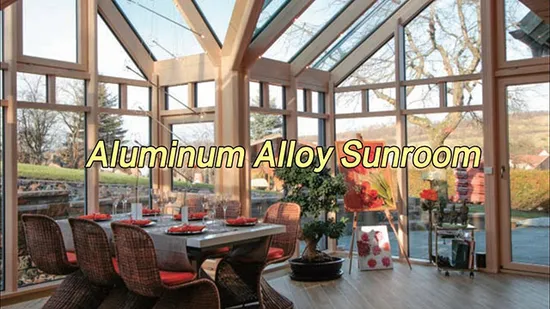 Veranda in lega di alluminio in stile nordico minimalista con certificazione CE