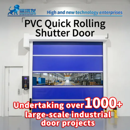 Autolavaggio esterno ad alta velocità, porta avvolgibile automatica in PVC ad alta velocità